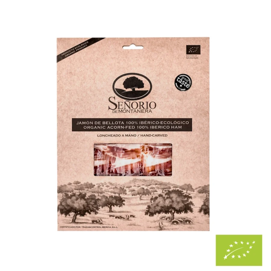 Jamón de Bellota 100% Ibérico Ecológico loncheado