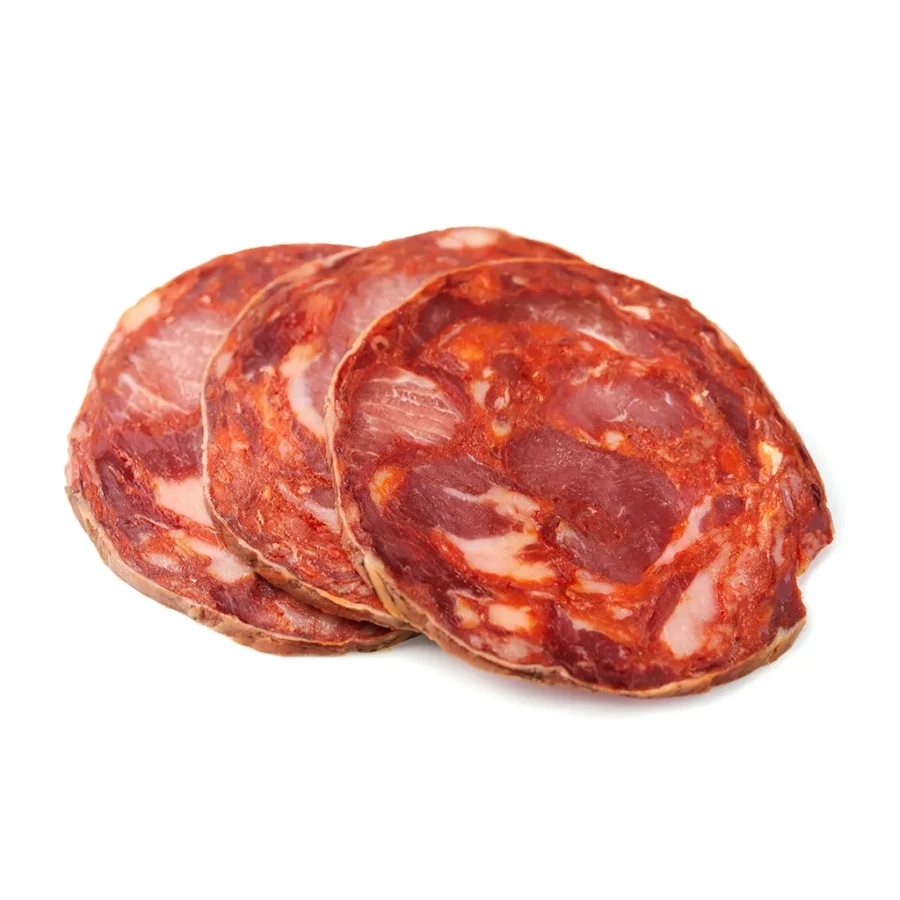 Sliced ​​Iberian Acorn-Fed Morcón from Guijuelo